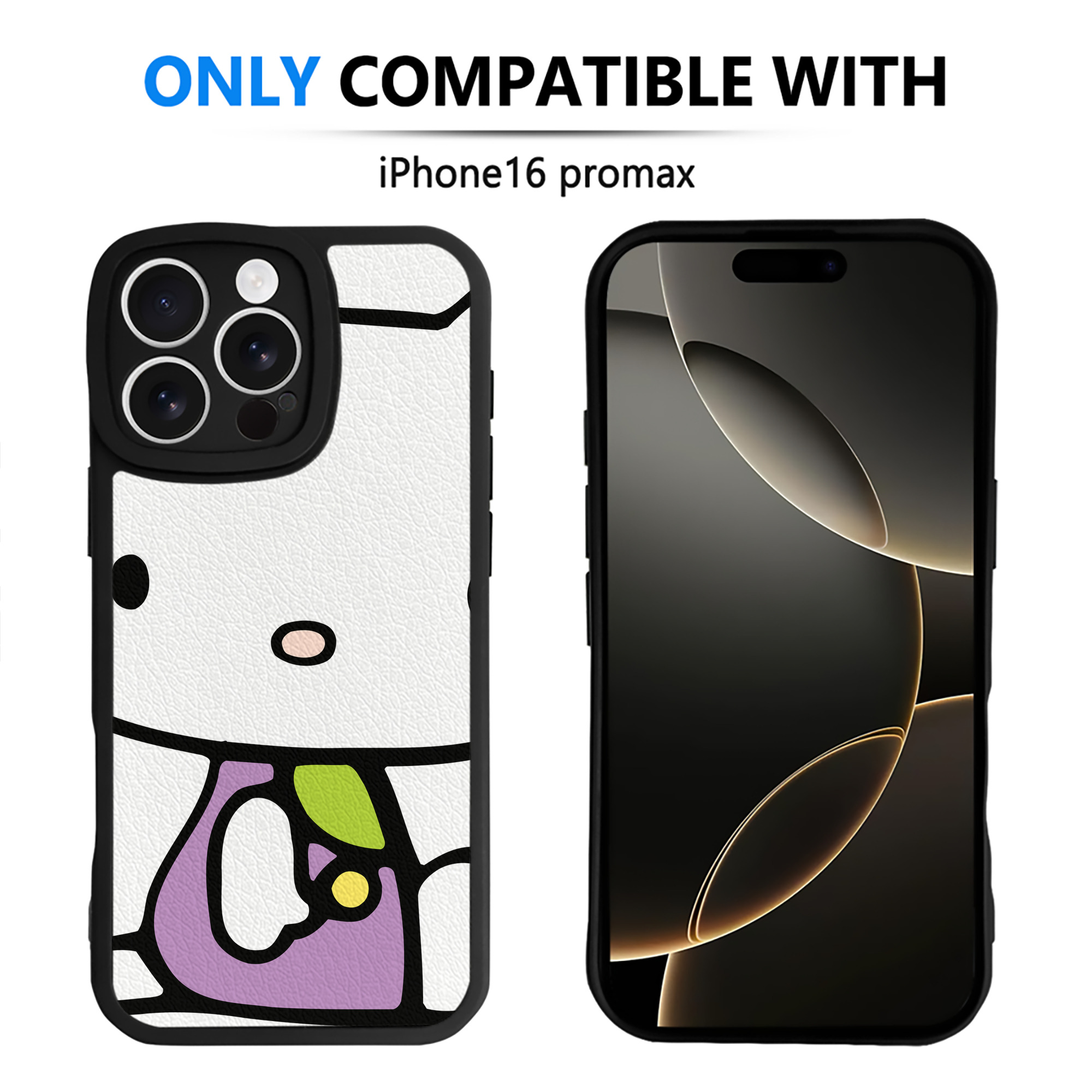 （画像用） Hello Kitty ハローキティ 【iPhone 16シリーズ対応】シリコンスマホケース（レザー調） 材質：シリコン